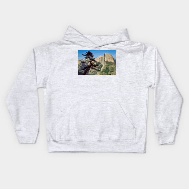 View from Glacier Point Kids Hoodie by jforno